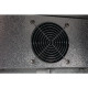 Réfrigérateur Bar - 1350 mm - 320 litres - avec  3 portes pivotantes  en verre - Noir- Polar