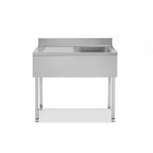 Plonge inox 1200 mm avec...