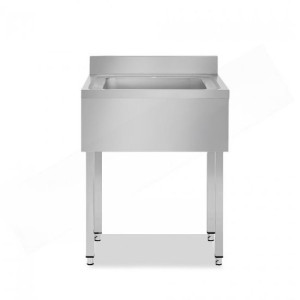 Plonge inox 700 mm avec...