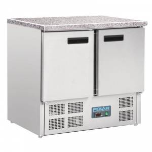Table réfrigérée compacte 1 porte 2 tiroirs 240L Polar