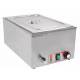Bain marie - inox - 1 x GN 1/1 - robinet de vidange 