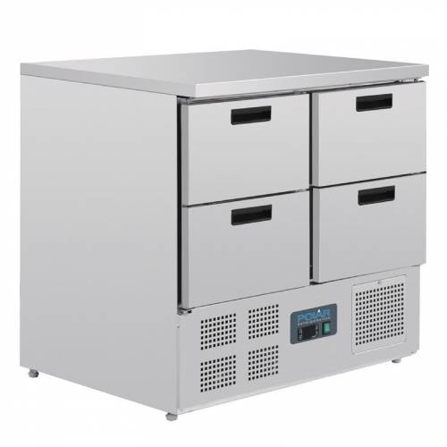 Table réfrigérée compacte 4 tiroirs 240L Polar