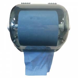 Distributeur en plastique d'essuie-mains Jantex bleu