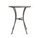 Table bistro ronde en acier ajouré Bolero grise 600mm 