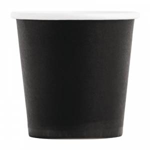 Gobelets jetables à café espresso Fiesta noirs 120ml x1000