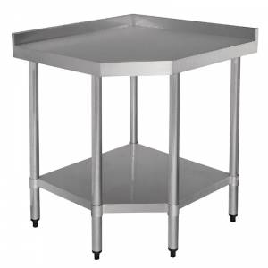 Table d'angle 700mm inox Vogue