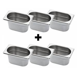 Bac Gastronorme inox GN 1/9 150mm Vogue