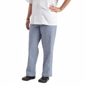 Pantalon de cuisine Whites Easyfit à petits carreaux bleus
