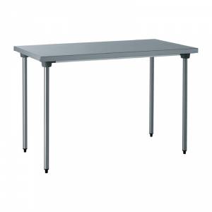 Table inox 2000 x 700 x 850 mm sans étagère basse Gastro M