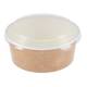 Petites barquettes alimentaires kraft compostables Colpac 124mm