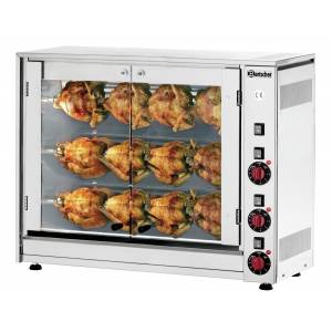Rôtissoire à poulets électrique - 12 poulets - 220 V - 5000 W - Bartscher