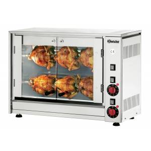 RÔTISSOIRE À POULETS ÉLECTRIQUE - 6 POULETS - 220 V - 2800 W - BARTSCHER