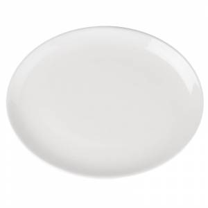 Assiettes Creuses Ovales en Porcelaine Blanche 305(L)x241(l)mm Athena Hotelware - Lot de 6 - Olympia