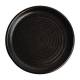 Assiettes plates noir mat Olympia Canvas 18 cm