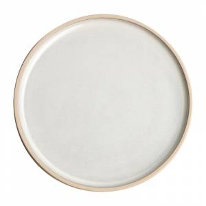 Assiettes plates 18 cm bord droit blanc Murano Olympia Canvas