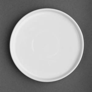 Assiettes plates 150 mm rondes Olympia Whiteware lot de 6)