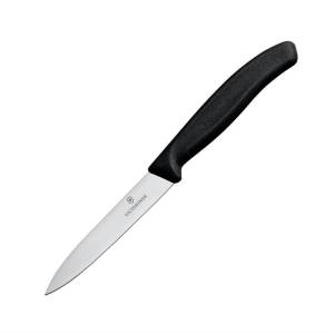 Couteau d'office pointu 10cm - noir - Victorinox
