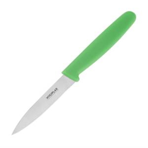 Couteau d'office - 75mm - vert - Hygiplas