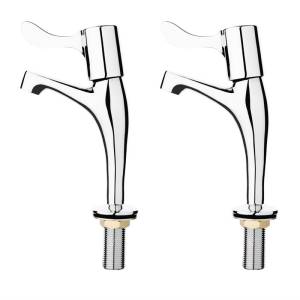 Robinet mélangeur bi-trou standard fixation murale col bas 200mm