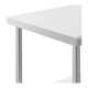 Table Inox 120x70cm - Avec Roulettes  - Equipementpro