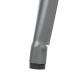 Tabourets hauts Bistro en acier gris métal avec dossier (lot de 4) - Bolero