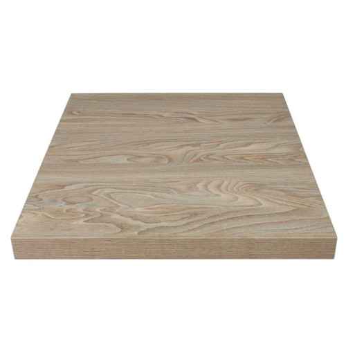 Plateau de table carré - Effet bois clair 700mm - Bolero