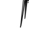 Table bistro carrée en acier noir 668mm - Bolero
