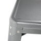 Table bistro carrée en acier gris métallisé 668mm - Bolero