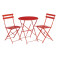 Table de terrasse de restaurant en acier rouge - Bolero