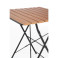 Table bistro carrée en imitation bois 600mm - Bolero
