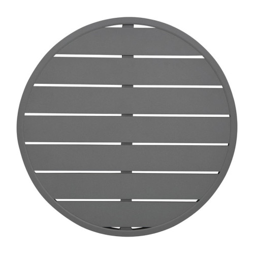 Plateau de table rond en aluminium - Gris foncé - 580mm - Bolero