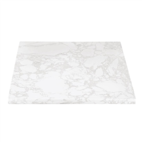Plateau de table carrée - Effet marbre - 600mm - Bolero