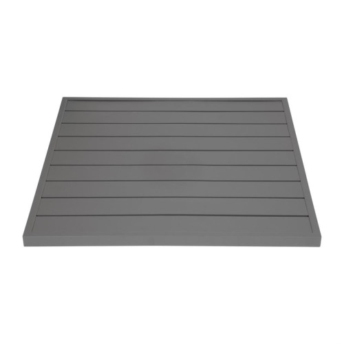 Plateau de table carrée - gris foncé - 700mm - Bolero