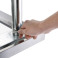 Table de travail professionnelle 60x60cm inox sans rebord - Vogue